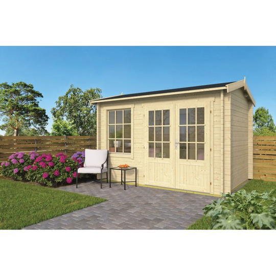 Charleston Bjælkehytte 40 mm - 407266N - 8,75 m²