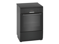 Bosch Serie | 4 HLN39A060U - Komfur - fritstående - bredde: 60 cm - dybde: 60 cm - højde: 90 cm - med selv-rengøring - sort