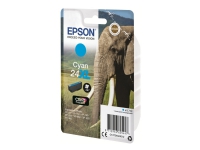 Epson 24XL - 8.7 ml - XL - cyan - original - blister med RF alarm - blækpatron - for Expression Photo XP-55, 750, 760, 850, 860, 950, 960, 970 Expre