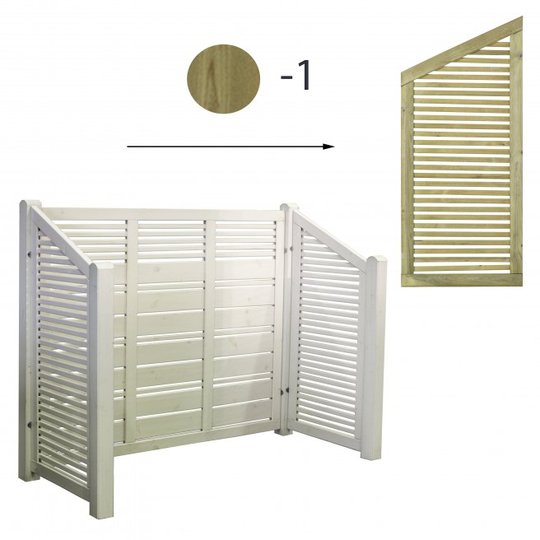 Plus Silence renovationsskjuler 194x82x140/110 cm (LxBxH) - trykimp.