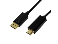 LogiLink CV0129, 5 m, DisplayPort, HDMI Type A (Standard), Hanstik, Hanstik, Lige