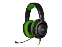 CORSAIR Gaming HS35 - Headset - fuld størrelse - kabling - 3,5 mm jackstik - grøn