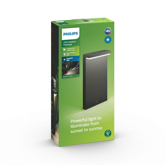 Philips myGarden Bustan pedestal Antrasit 2x4.5W SELV - 8718696158890