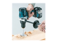 Makita DHP481RTJ - Hammerbor/skruemaskine - ledningfri - 2-hastigheders - nøgleløs borepatron 13 mm - 115 N·m - 2 batterier - 18 V