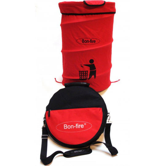 Bonfire Skraldespand 50 liter m. jordspyd, incl. transporttaske
