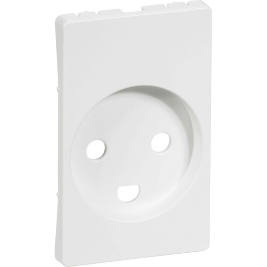 LK Fuga Afdækning Stikkontakt M/j 1 1/2 Modul Med Jord Hvid - 530D69121L