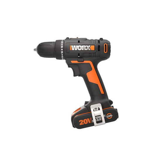 Worx 20V Skruemaskine, 30Nm, 2x2,0Ah, 3-5t lader, box
