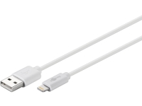 Goobay USB A/Lightning, 2 m, 2 m, Lightning, USB A, Hvid, Lige, Lige