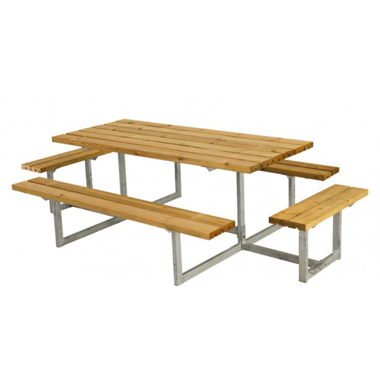 Plus Basic Bord/Bænke-sæt m/2 påbygninger lærk 185813-3