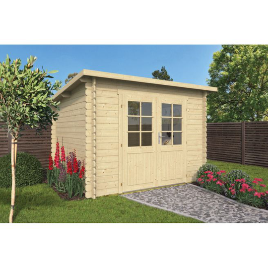 Miami Bjælkehytte 28 mm - 407059N - 7,54 m²