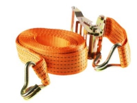 Lastestrop 2000 kg - 38mm x 6m - Orange m/skralde & J-krog - lastekapacitet 1000 kg