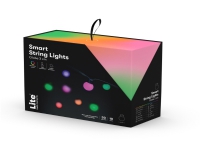 Lyskæde LED Globeformet Ø3cm 50 LED pærer 10+3meter,1 stk