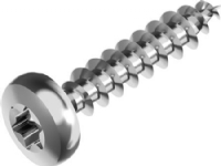 WASI Spunskrue 4,5x30mm Rustfri A2, panhoved Torx® 20 kærv med fuld gevind - (500 stk.)