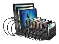 Lindy - Strømforsyningsadapter - 2.4 A - 10 output-stikforbindelser (USB)