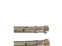 NEOPERL Silicone slange DN20 rustfri flet 3/4 omløber x 3/4 omløber 500 mm. Til kold og varm brugsvand. 90°c ved 10 bar.