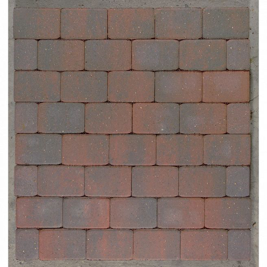 RBR HJ - 14x21x5 - Rødmix - Fas - Hjertingsten belægningssten