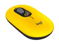 Logitech POP Mouse Wireless (With emoji key) - Mus - højre- og venstrehåndet - optisk - trådløs - Bluetooth (Kompatibel med Logi Bolt USB receiver) -