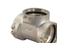 Uponor RS tee RS2-RS2-RS2 - forkromet messing UPONOR