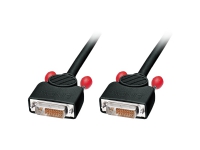 Lindy 36614, 5 m, DVI-D, DVI-D, Hanstik, Hanstik, Sort