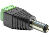 Delock - Strømforsyningsadapter - 2 pins terminalblok (han) til DC jackstik 5,5 x 2,5 mm (han)