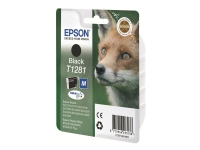 Epson T1281 - Størrelse M - sort - original - blister med RF/akustisk alarm - blækpatron - for Stylus S22, SX230, SX235, SX420, SX430, SX435, SX438,