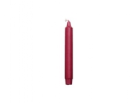 Kronelys Ø23x200 mm Brændetid 8 timer Overdryppede Stearin Bordeaux,30 stk/pk