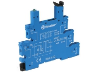 FINDER Sokkel til smalt relæ 6,2 mm 12-24V DC med skrue terminaler