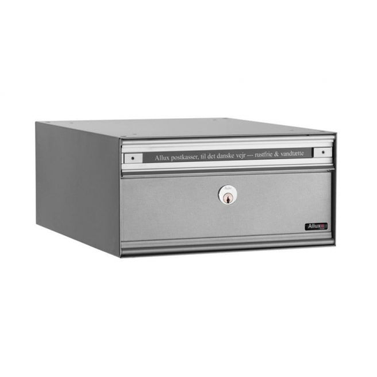 Allux PC1 - uden lås 3 modul Alugrå m. stållåge Systempostkasse - F47805-3G
