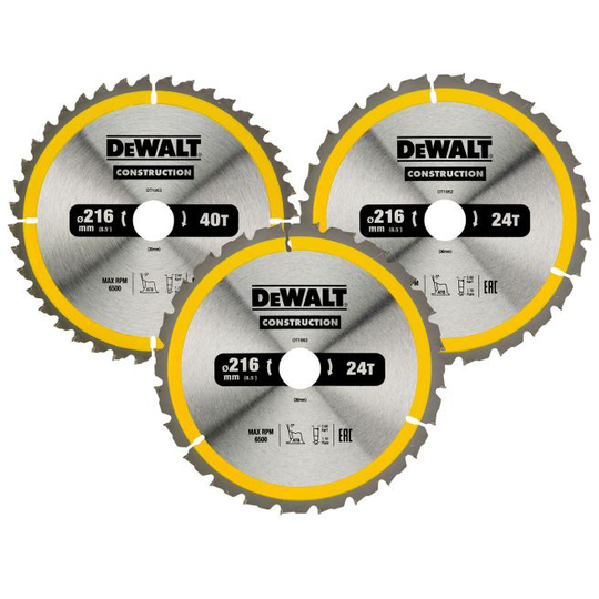 Dewalt Rundsavsklinge 216mm - DT1962-QZ