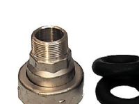 Murgennemføring 63mm-2 nippel - med 3 1/2omløber. Isiflo