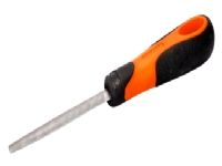 Bahco ERGO 1-210-10-3-2, Fil, Halv-rund fil, Glat snit, Plast, Black,Orange, Ergonomisk, Sikret greb