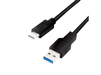 LogiLink CU0167, 0,5 m, USB A, USB C, USB 3.2 Gen 1 (3.1 Gen 1), 5 Mbit/s, Sort
