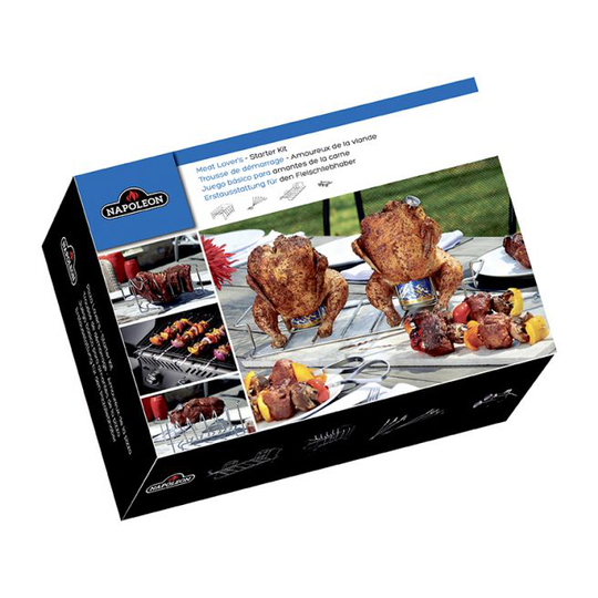 Napoleon Starterkit for Meat lovers rustfri - 90001-EMBALLAGE SKADE / BRUDT MEN VAREN ER NY