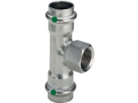 VIEGA Inox tee 54 mmx1/2 INOX, rustfri stål, med SC-Contur med muffe på grenen