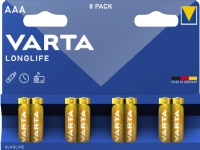 Varta Longlife 4103 - Batteri 8 x AAA / LR03 - Alkalisk