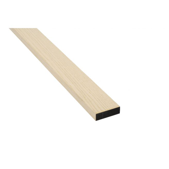 Acupanel Afslutningsliste 3000x65x19 Ask Ubehandlet Sort MDF