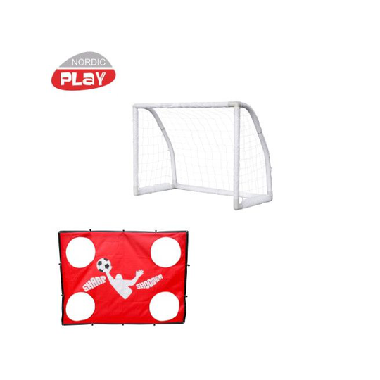 Np Soccer Goal Fodboldmål 1,3x1.0x0,76 M Inkl. Sharpshooter
