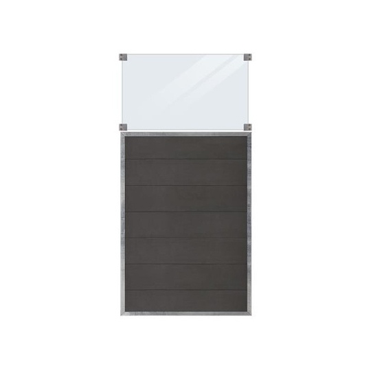 Plus Futura Komposit hegn m/glas 90x180cm 175351-1