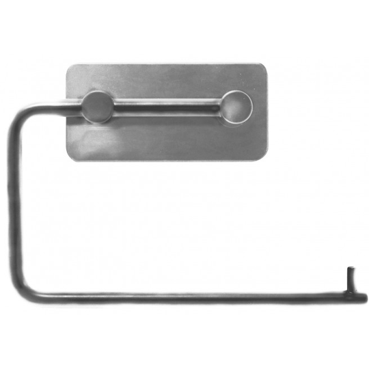 Home-it selvklæbende toiletpapirholder 15,5 x 10,5 x 3 cm krom