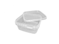 Plastbøtte 600ml 129x129x59 mm PP klar - (12 stk.)
