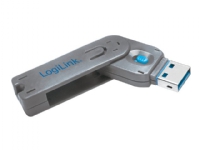 LogiLink - USB port blokker - blå