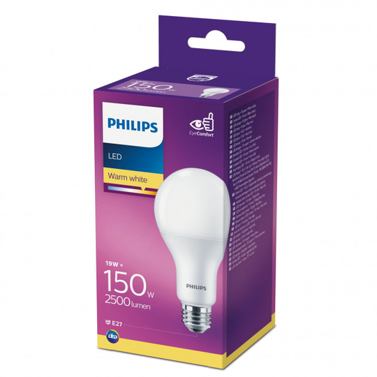 Philips LED Plast 150W standard varm hvid mat E27 ikke dæmpbar 1-stk - 8718696813799