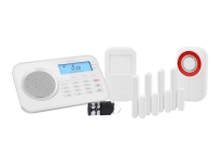 OLYMPIA Protect 9878 - Hjemmealarmsystem - trådløs - Mobil - 868.5 MHz - hvid