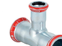 Geb. Mapress FZ T-stk 22x28 - Geberit Mapress FZ T-stykke red. d22mm d1=28mm d2=22mm