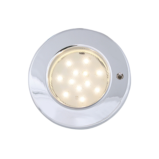 Pinto led lampe m afbryder krom