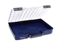 raaco CarryLite 80, Værktøjskasse, Polykarbonat (PC), Polypropylen, Blå, Transparent, 13 kg, Hængsel, 413 mm