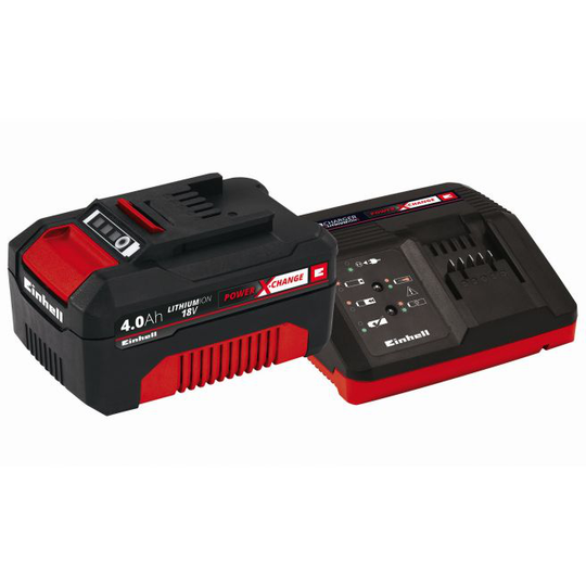 Einhell Sæt med oplader og batteri 18 V 4,0 Ah P-X-C