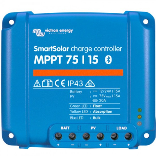 Victron MPPT Solcelleregulator 75/15 regulator 220wp 12v / 440wp 24v