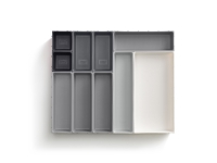 Blox™ 10-piece Drawer Organiser Set - 5x52,6x43,9cm - PP - Grå/Grå