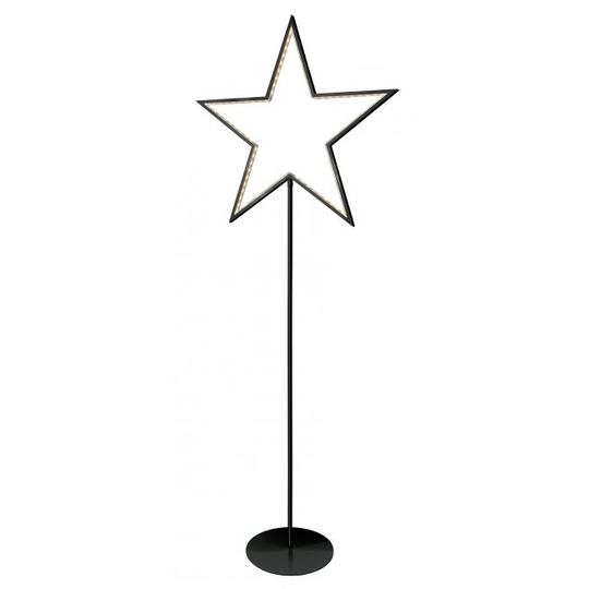 Sompex Gulvlampe Lucy Sort - Højde 130 cm